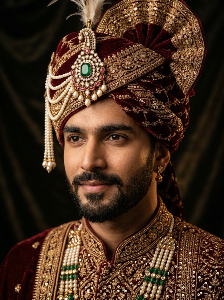 Royal SafaKing Groom Turban